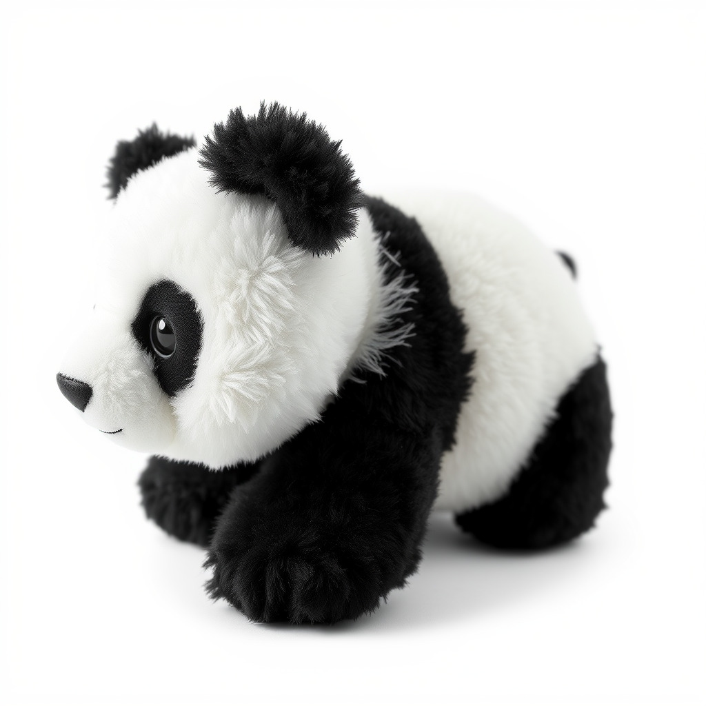 Panda Plush Toy Model Pack Low-poly 3D model_2