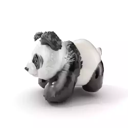 Panda Plush Toy Model Pack Low-poly 3D model