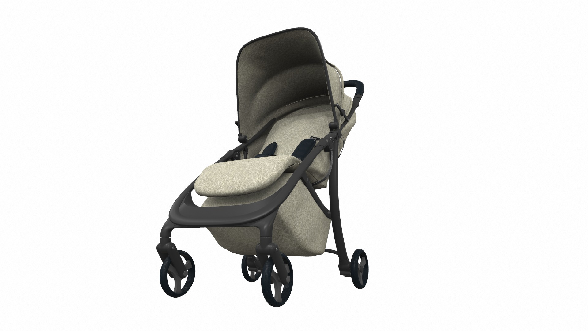 Baby stroller set 12 3D Model Collection_6