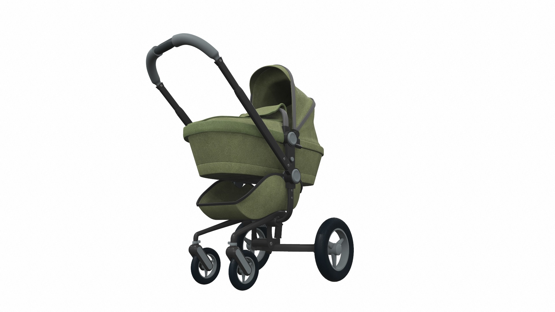 Baby stroller set 12 3D Model Collection_13