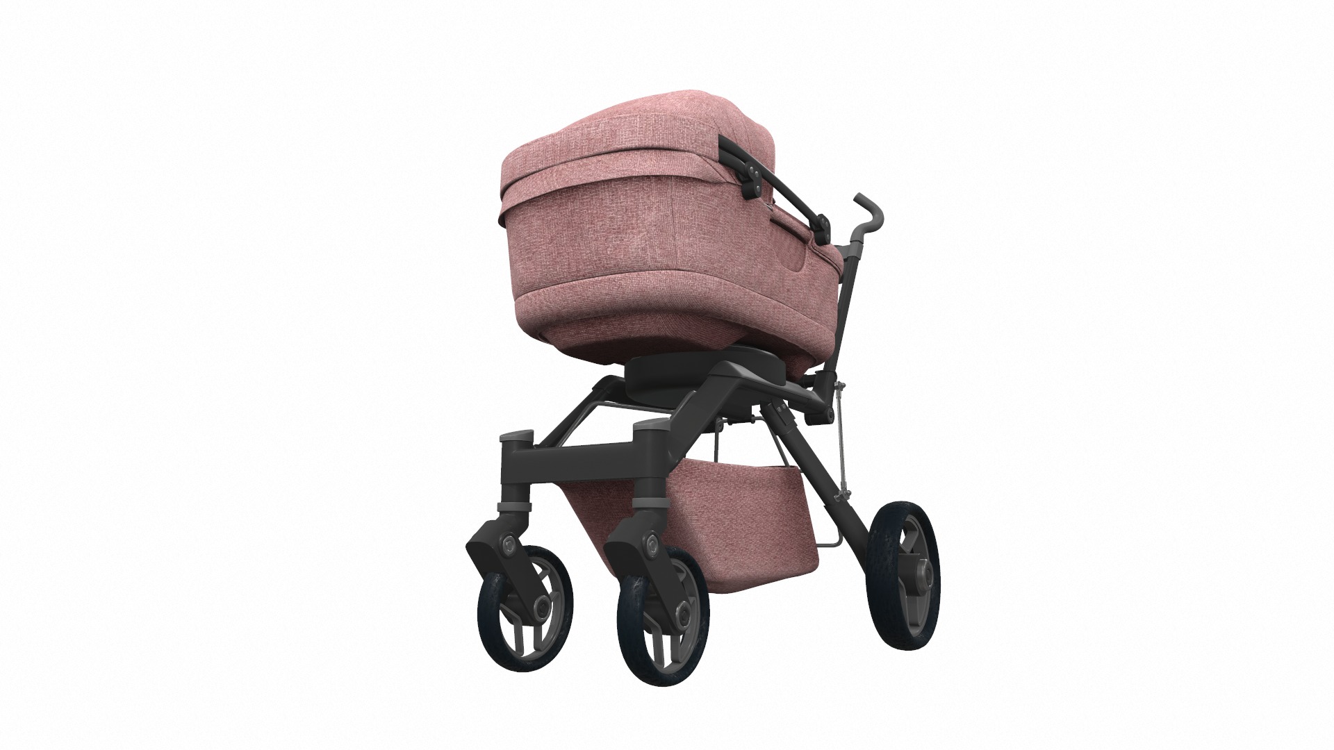 Baby stroller set 12 3D Model Collection_12