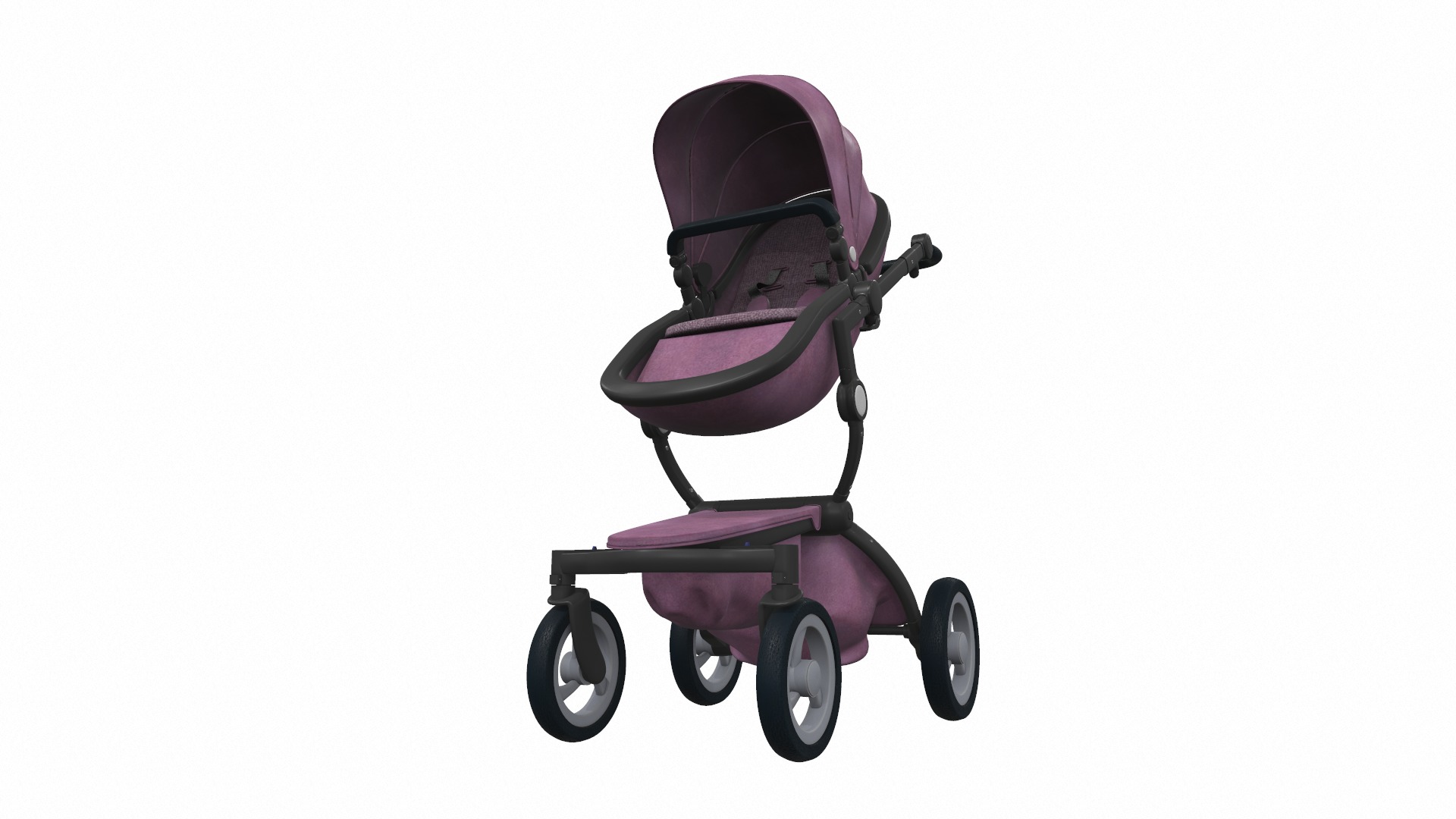Baby stroller set 12 3D Model Collection_7