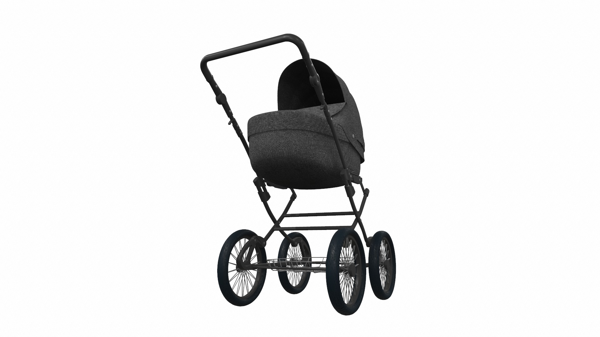 Baby stroller set 12 3D Model Collection_23