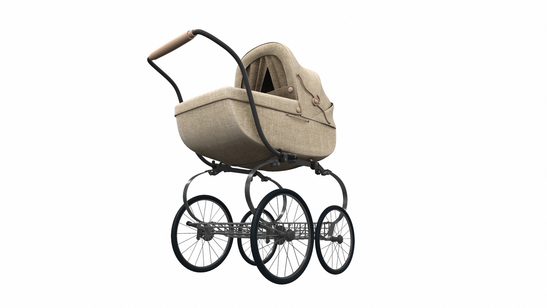 Baby stroller set 12 3D Model Collection_20
