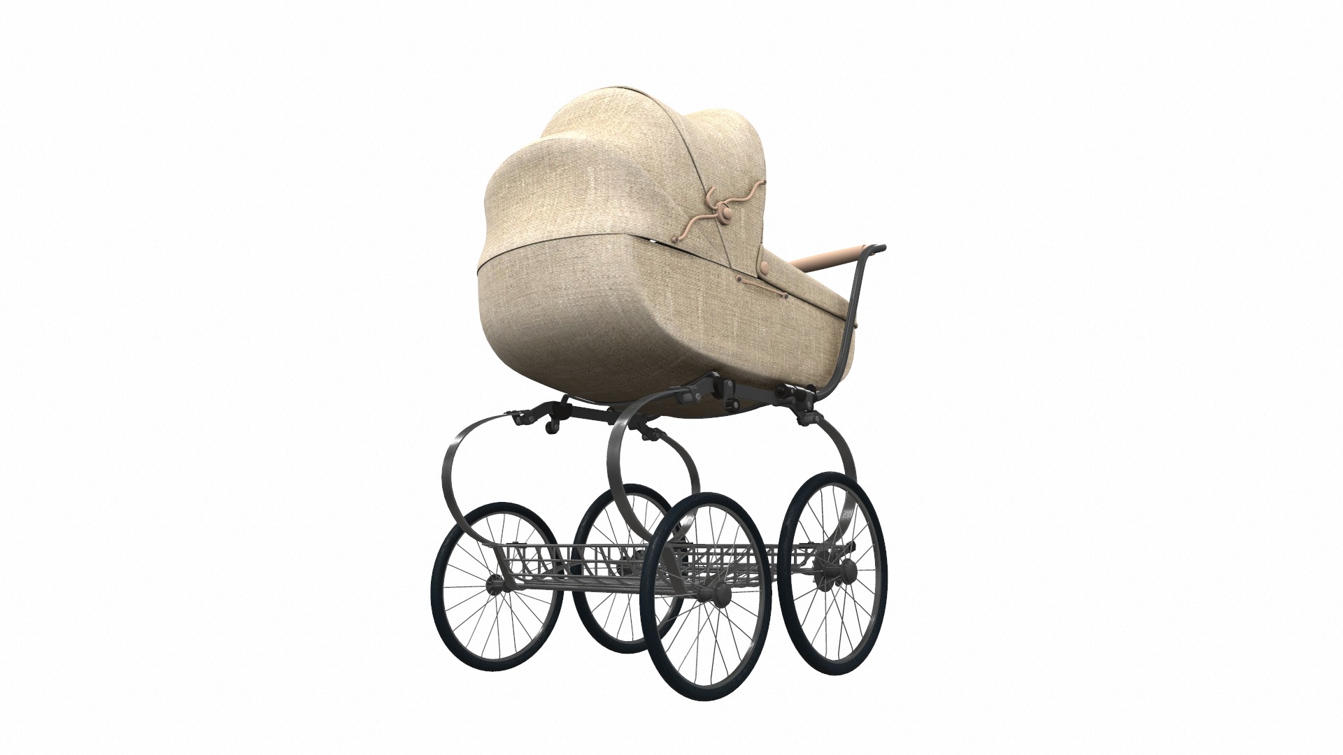 Baby stroller set 12 3D Model Collection_8