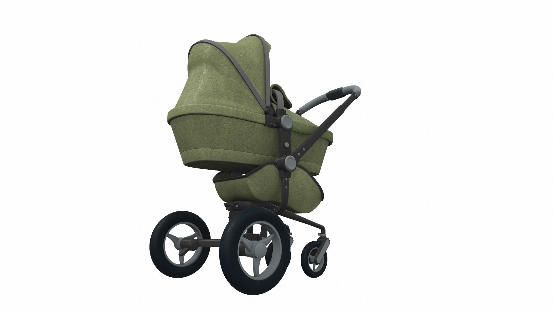 Baby stroller set 12 3D Model Collection_1