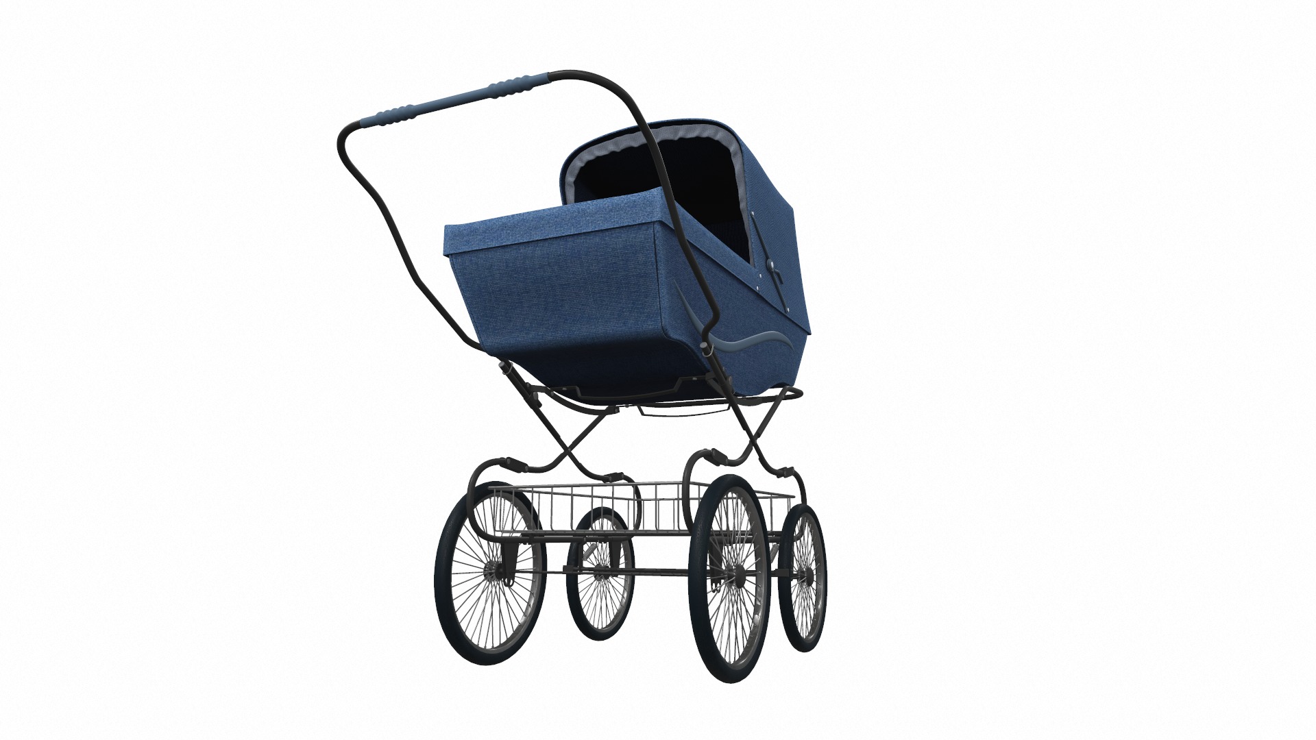 Baby stroller set 12 3D Model Collection_15