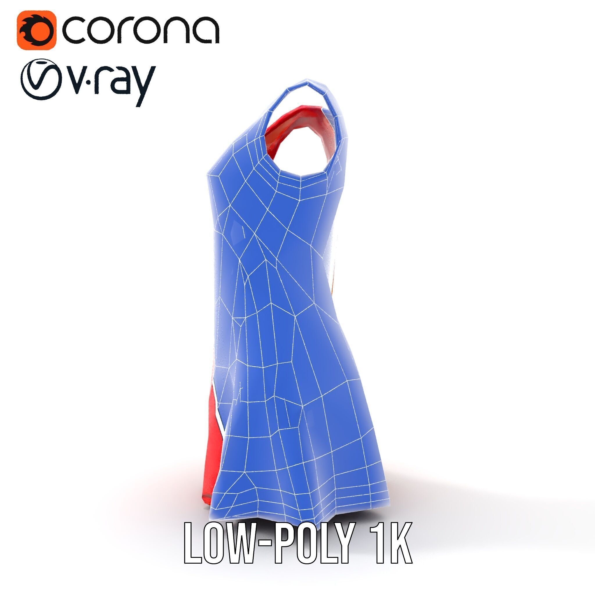 Athletic Dress Model Pack for Sportswear Designs Low-poly 3D model_23