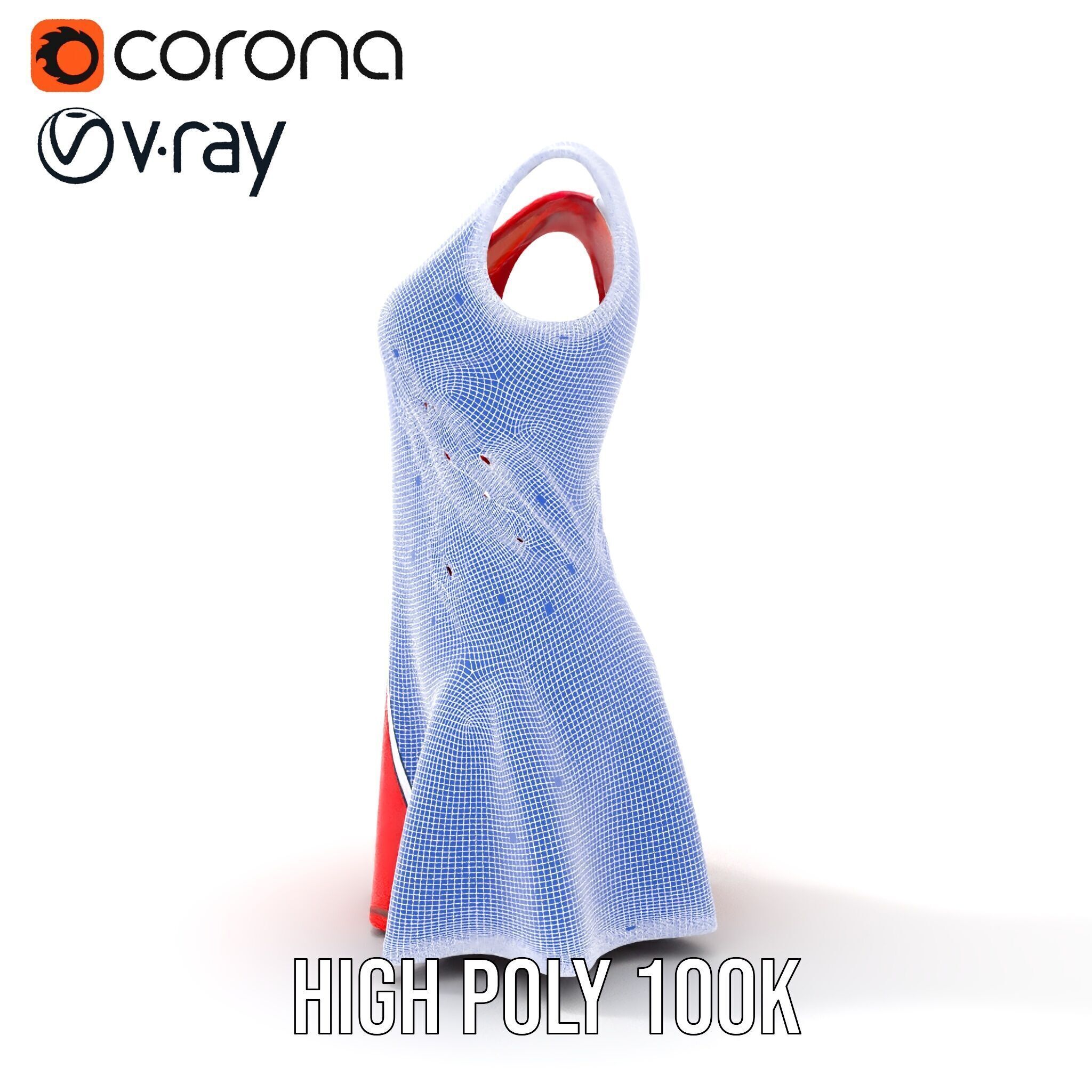 Athletic Dress Model Pack for Sportswear Designs Low-poly 3D model_37