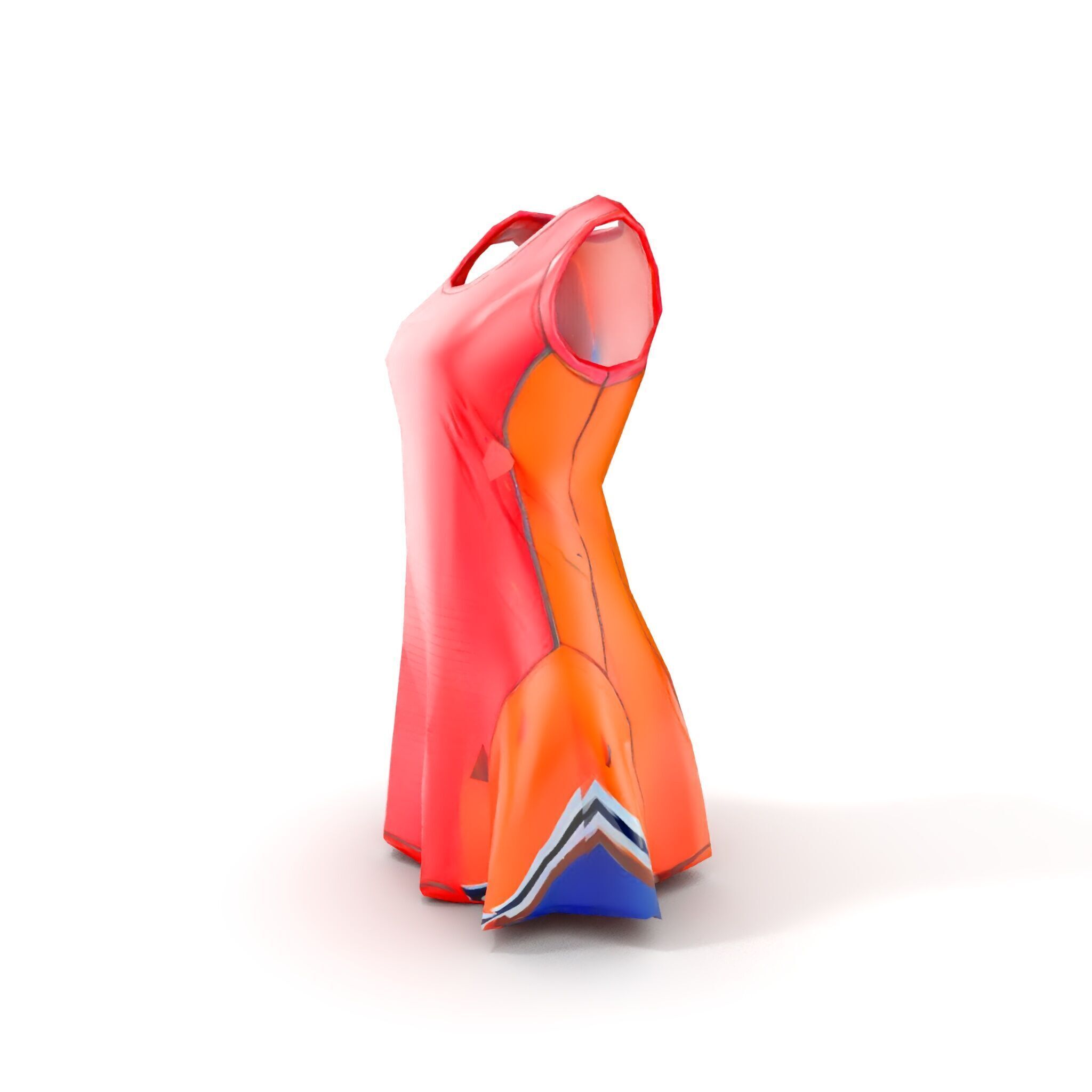 Athletic Dress Model Pack for Sportswear Designs Low-poly 3D model_7