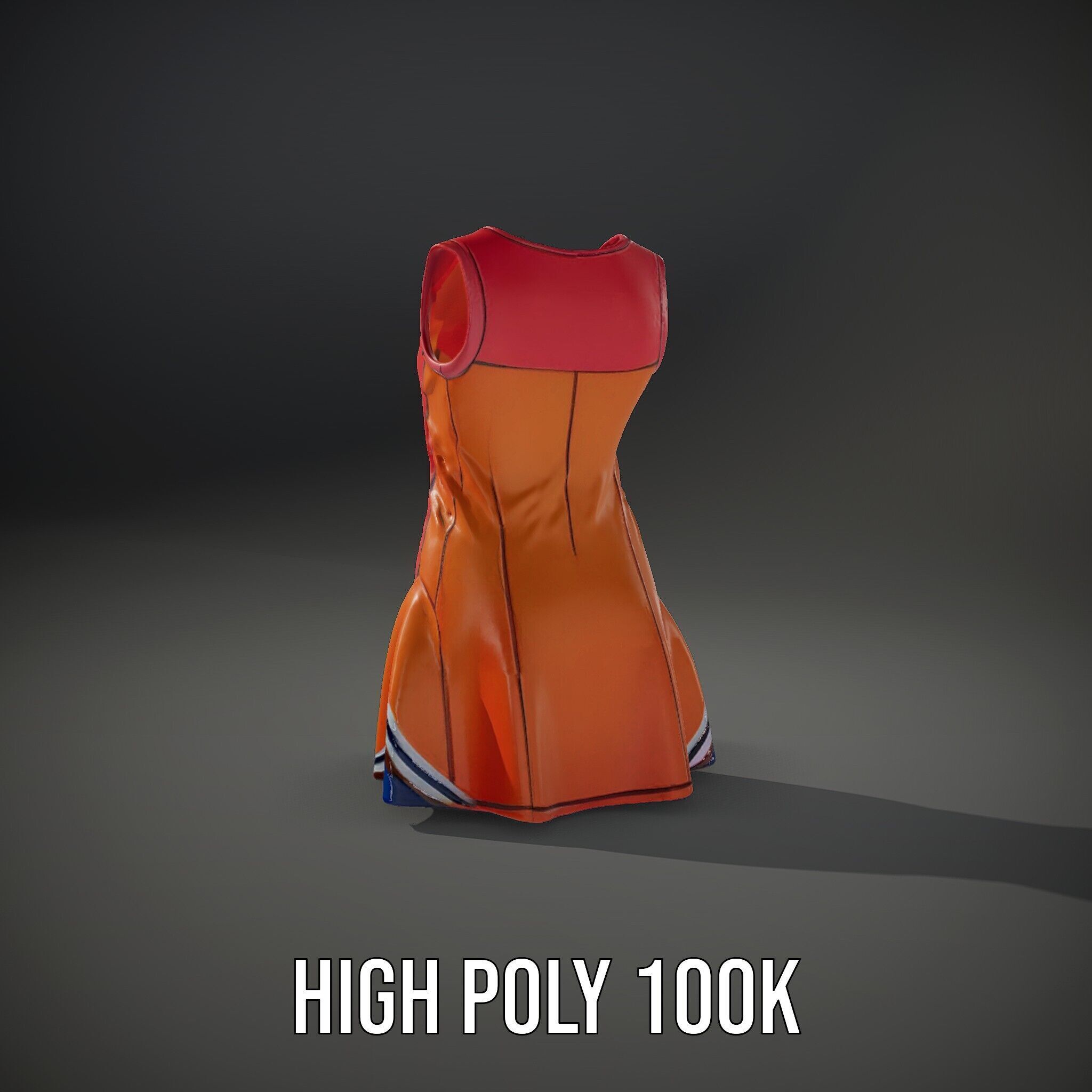 Athletic Dress Model Pack for Sportswear Designs Low-poly 3D model_11
