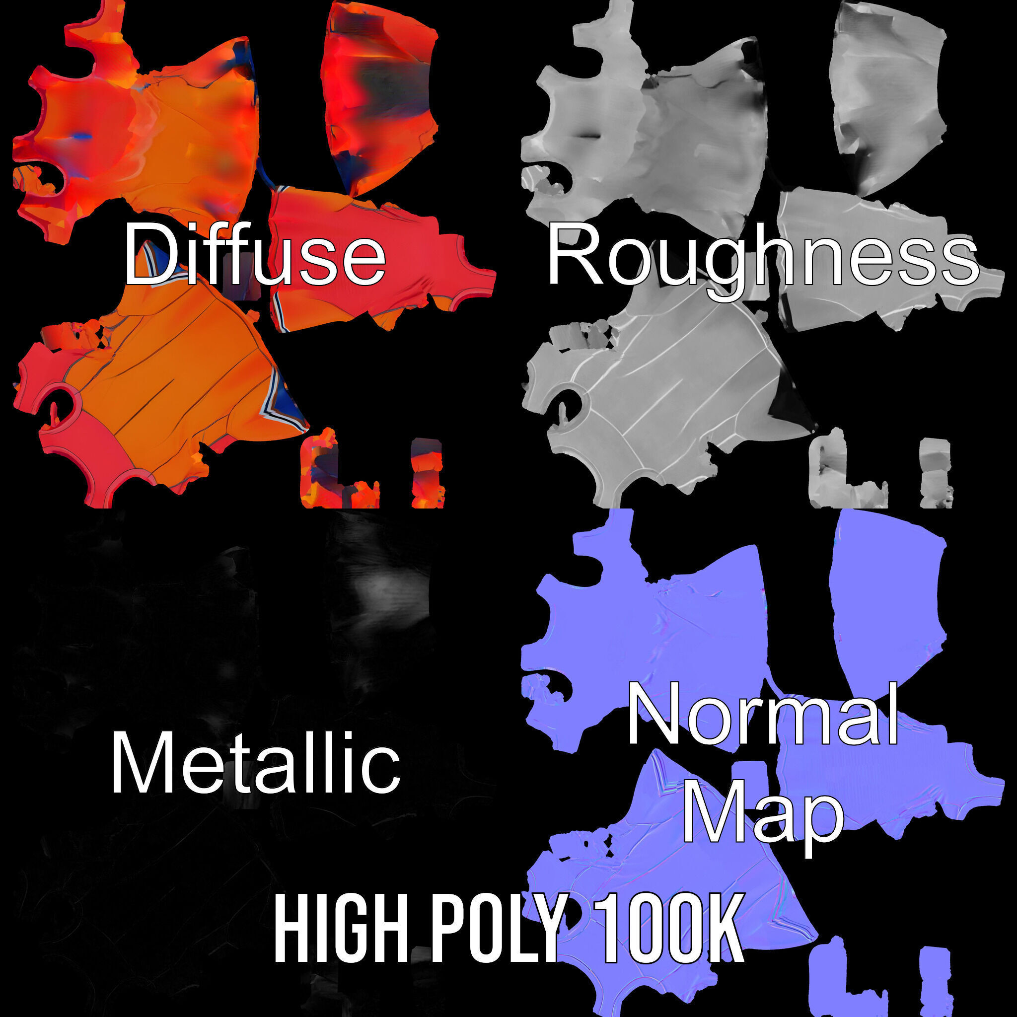 Athletic Dress Model Pack for Sportswear Designs Low-poly 3D model_3