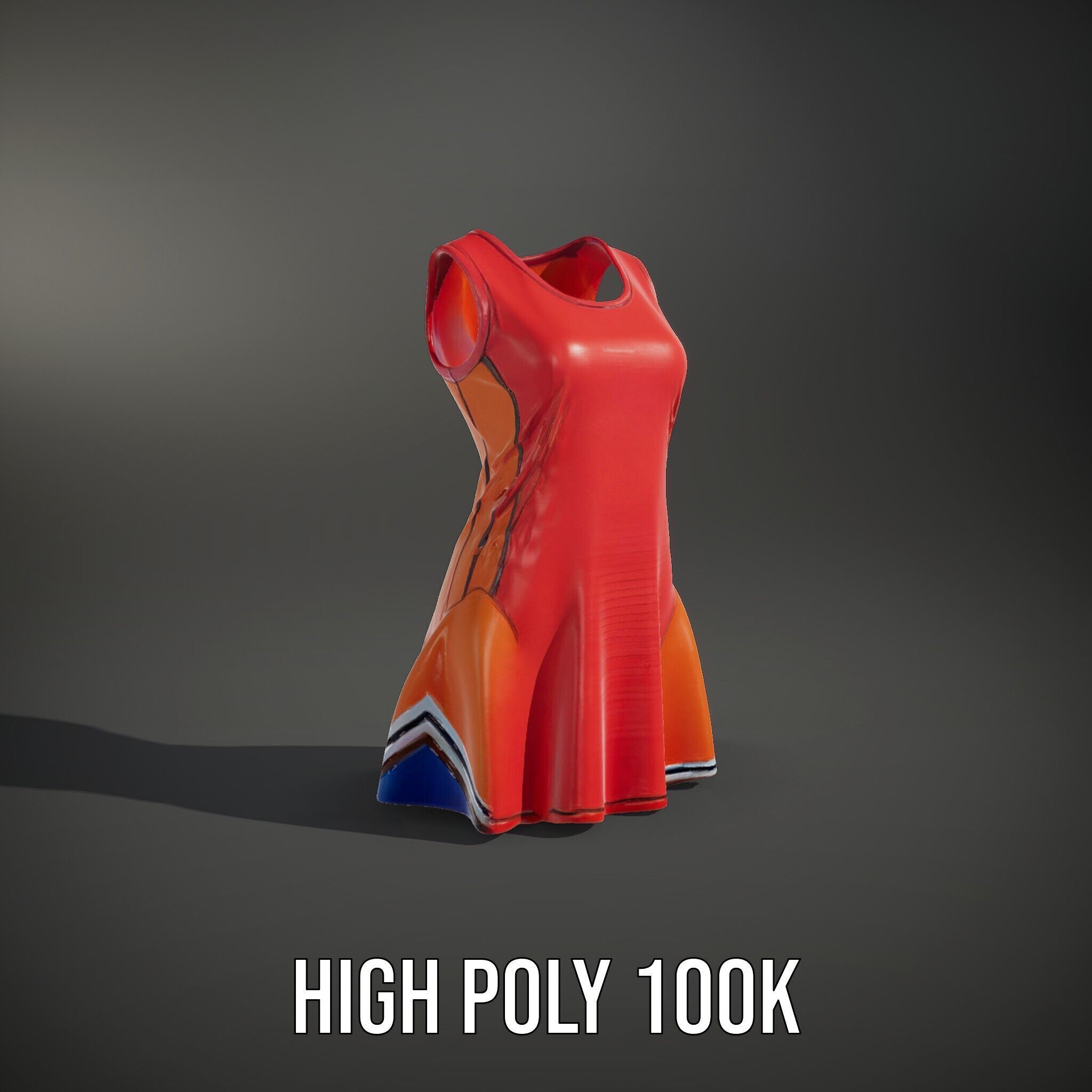 Athletic Dress Model Pack for Sportswear Designs Low-poly 3D model_14