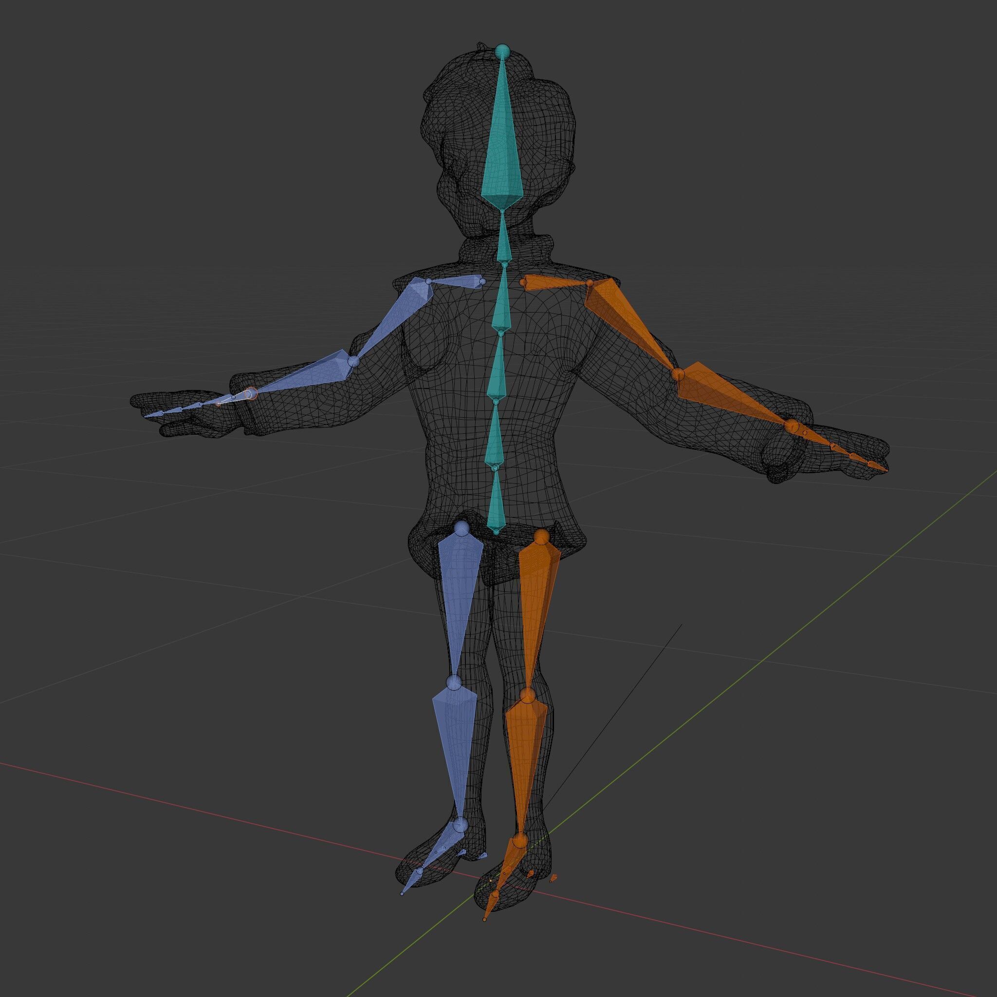Animated Young Guard Character Rigged and Animated Low-poly 3D model_6