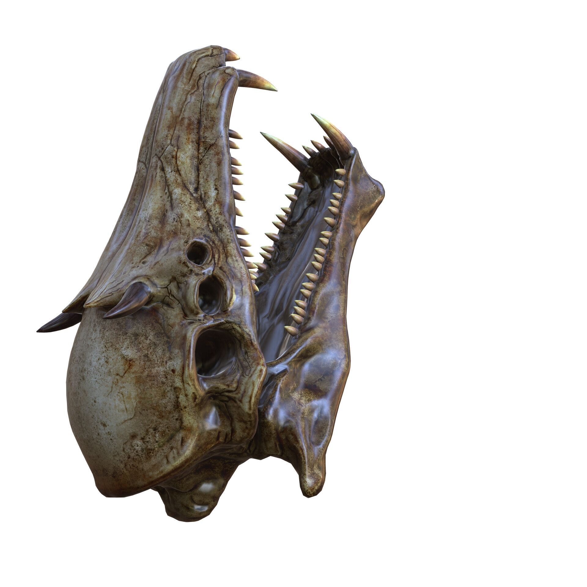 SKULL River Gargantuan Skull SKELETON ANIMAL 3D print model_4