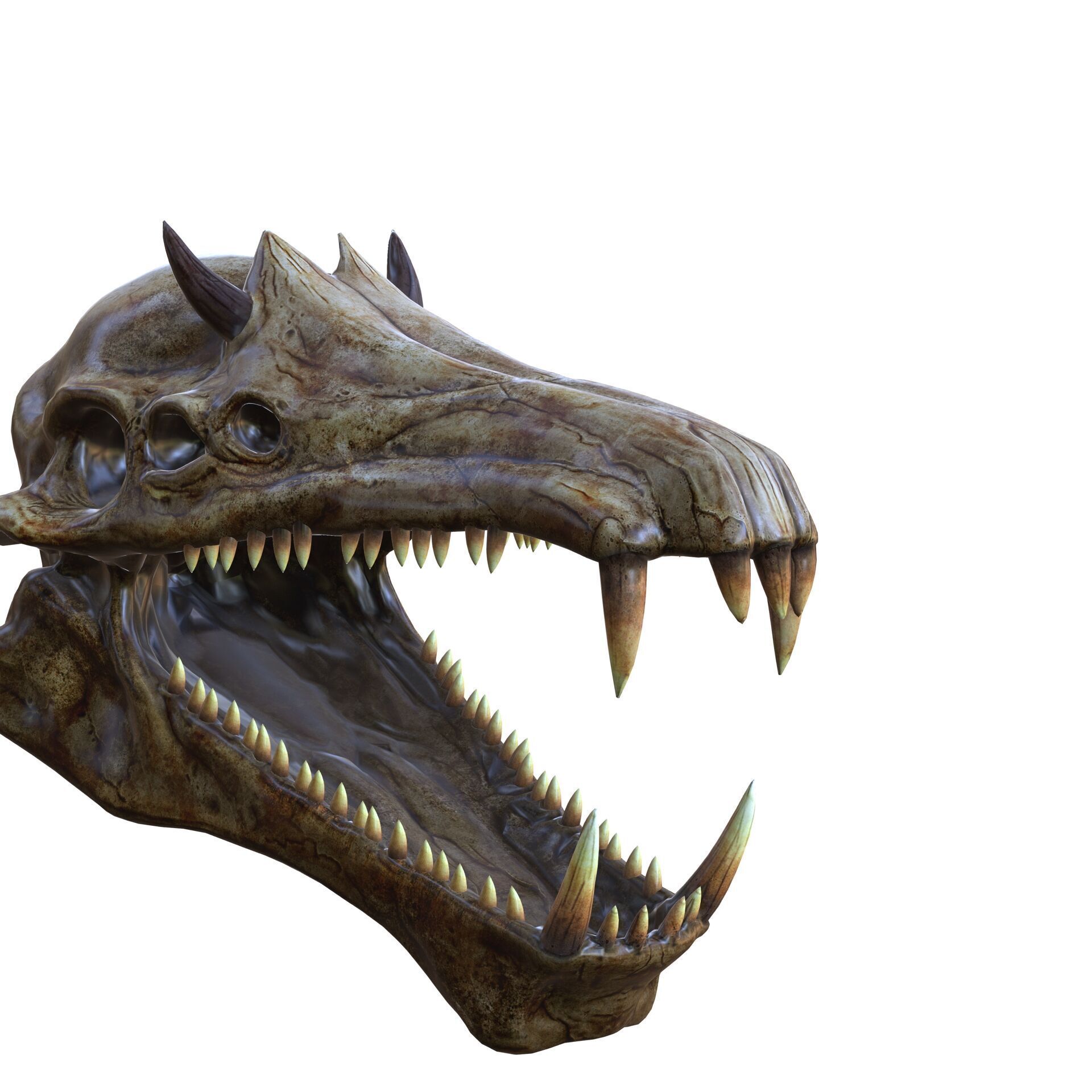 SKULL River Gargantuan Skull SKELETON ANIMAL 3D print model_2