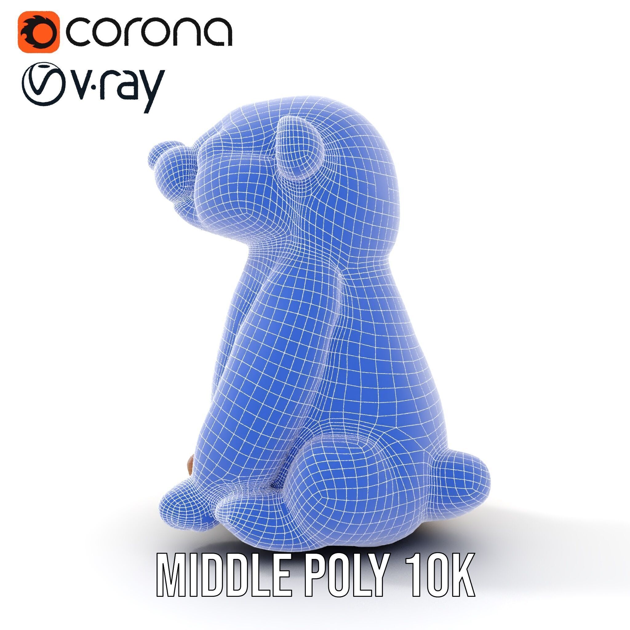 Cute Otter Plush Toy Model Pack Low-poly 3D model_28