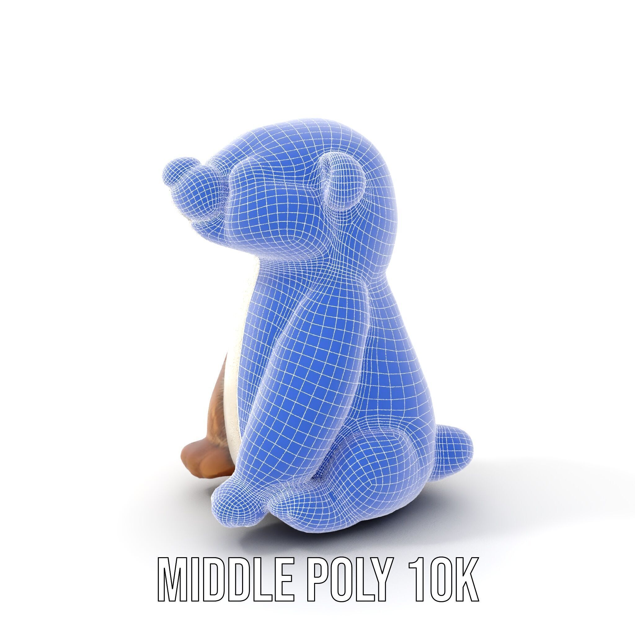 Cute Otter Plush Toy Model Pack Low-poly 3D model_26