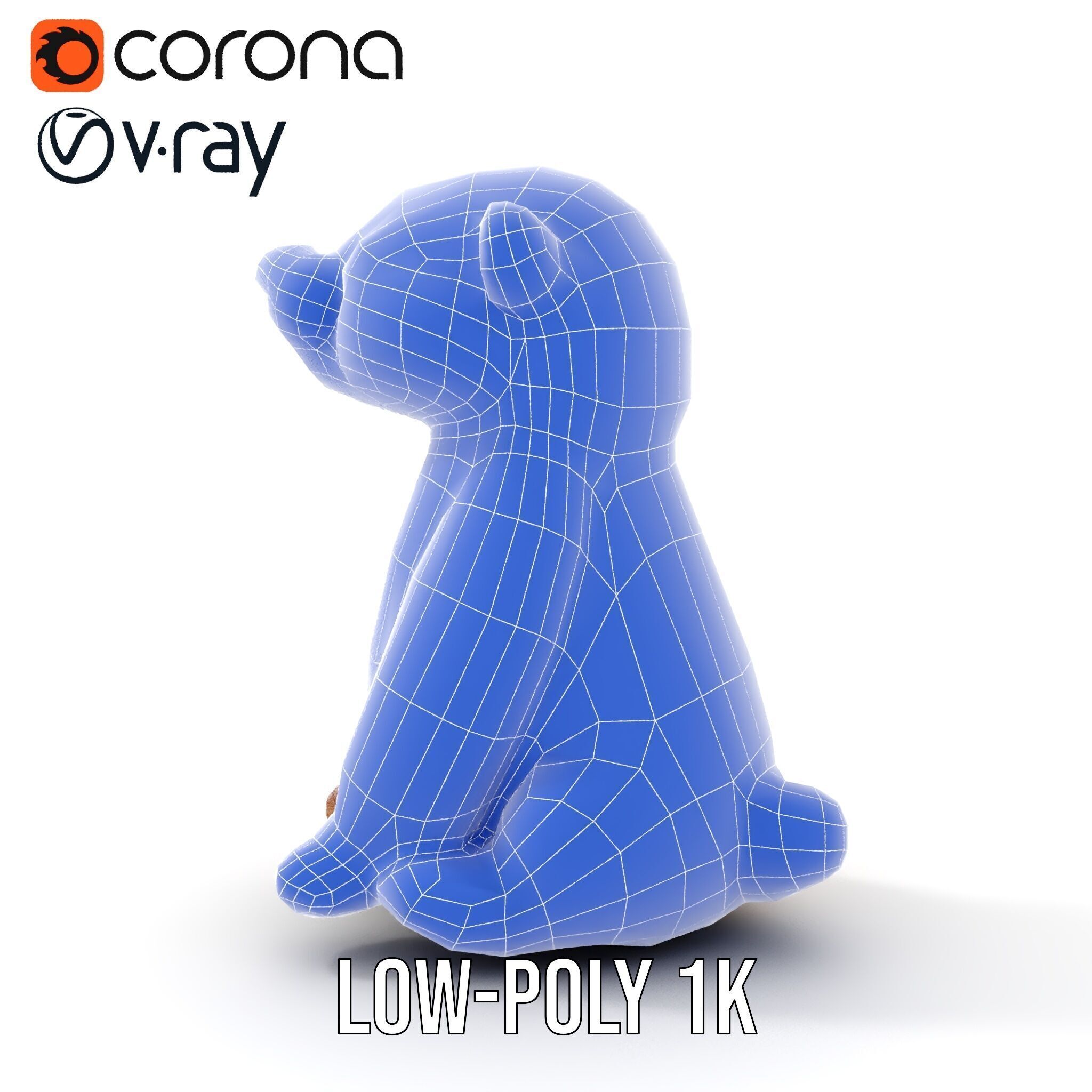 Cute Otter Plush Toy Model Pack Low-poly 3D model_24