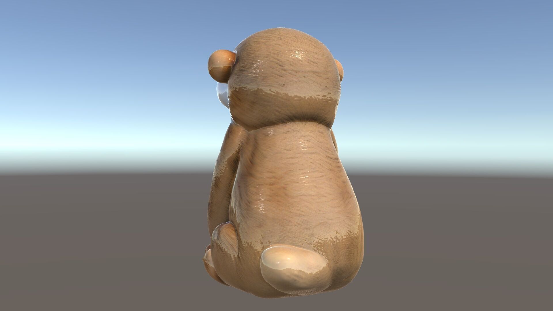 Cute Otter Plush Toy Model Pack Low-poly 3D model_5