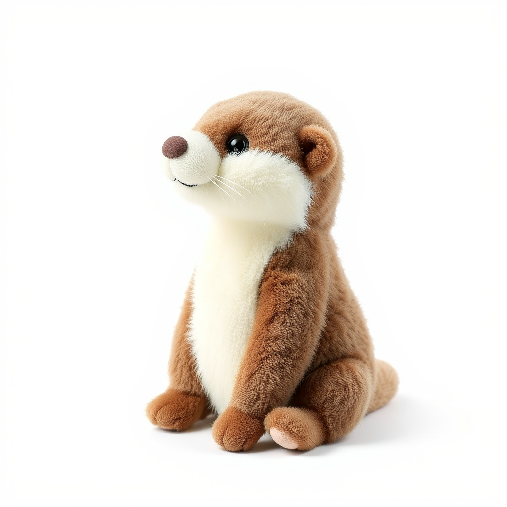 Cute Otter Plush Toy Model Pack Low-poly 3D model_2