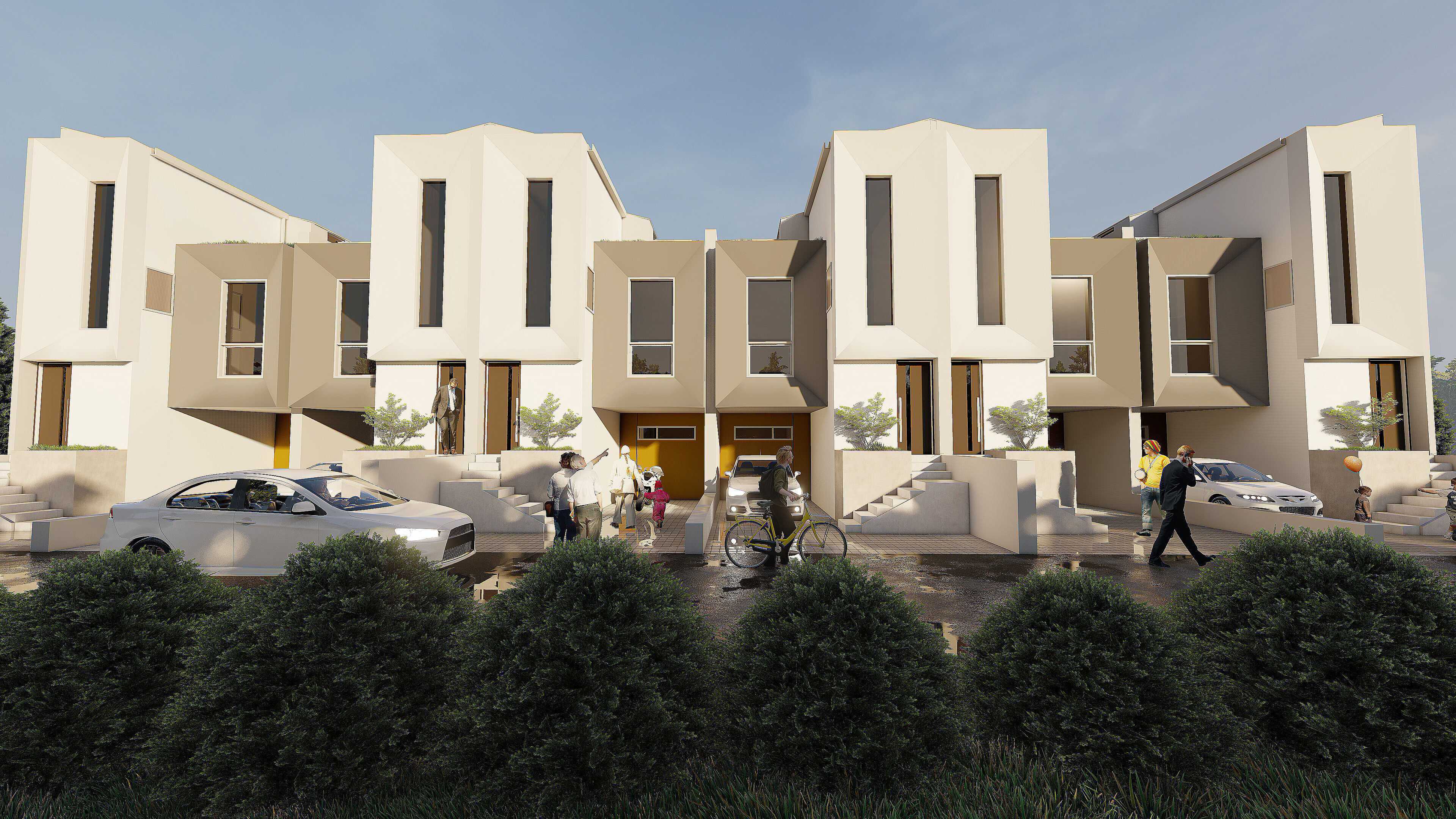 Modern House 3D Model 5 5 x 17 Meters Skp Lumion and DWG Files 3D model_2