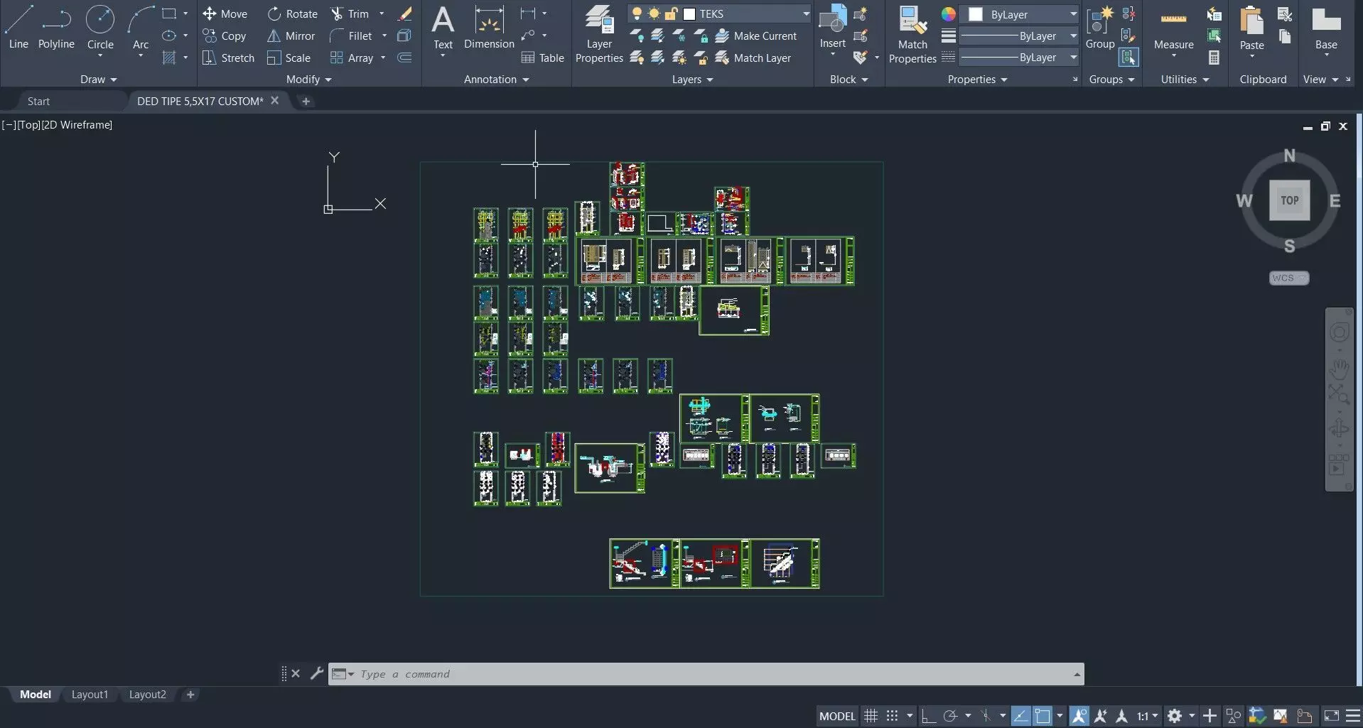Modern House 3D Model 5 5 x 17 Meters Skp Lumion and DWG Files 3D model_8