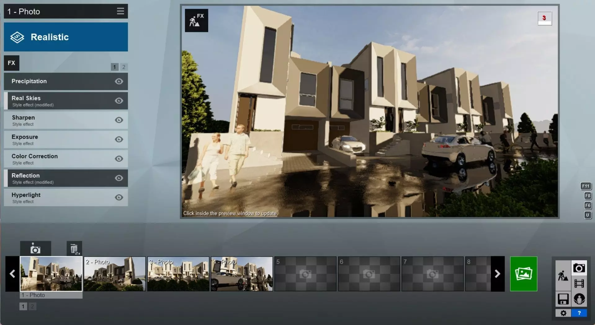 Modern House 3D Model 5 5 x 17 Meters Skp Lumion and DWG Files 3D model_7