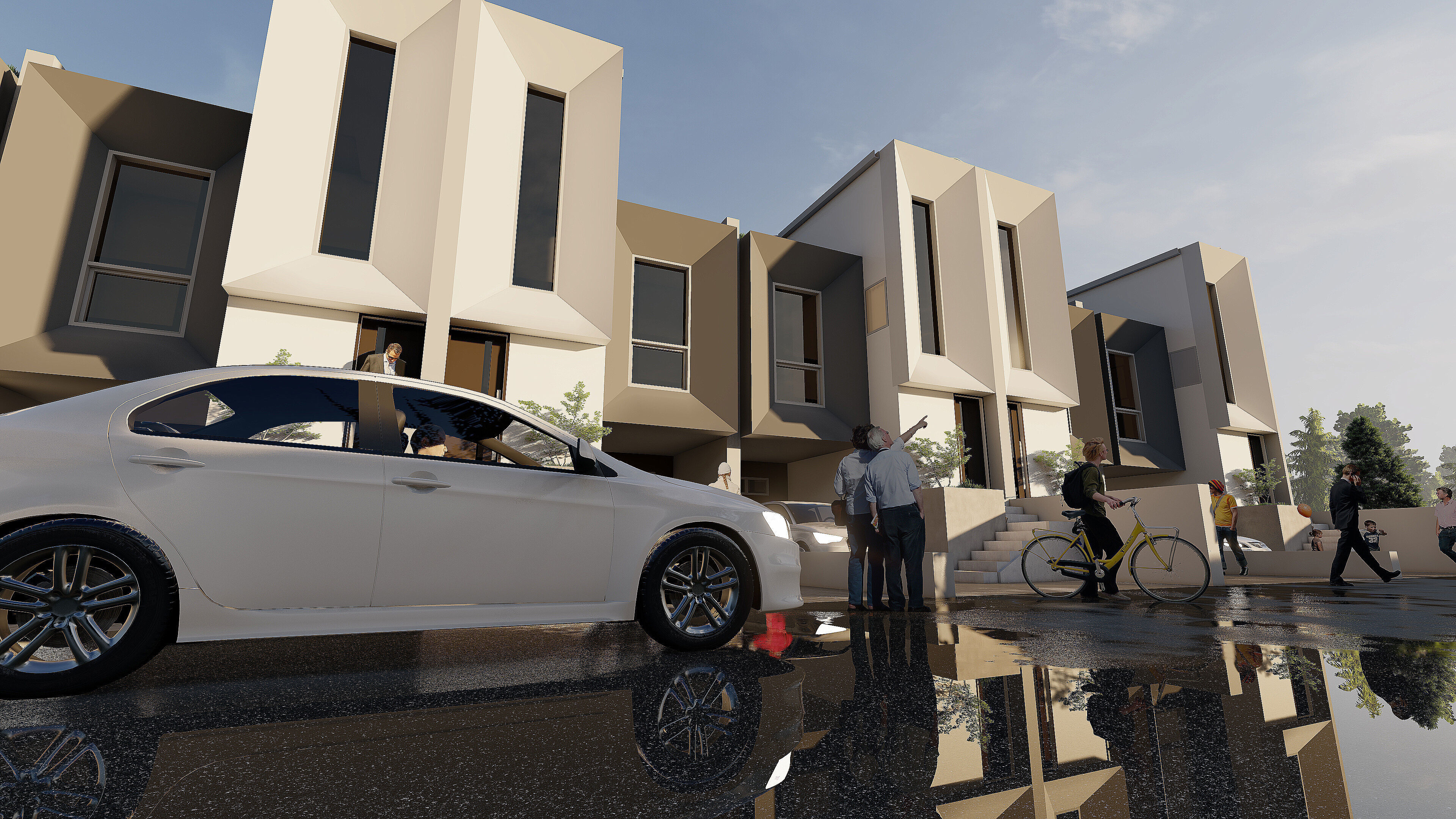 Modern House 3D Model 5 5 x 17 Meters Skp Lumion and DWG Files 3D model_3