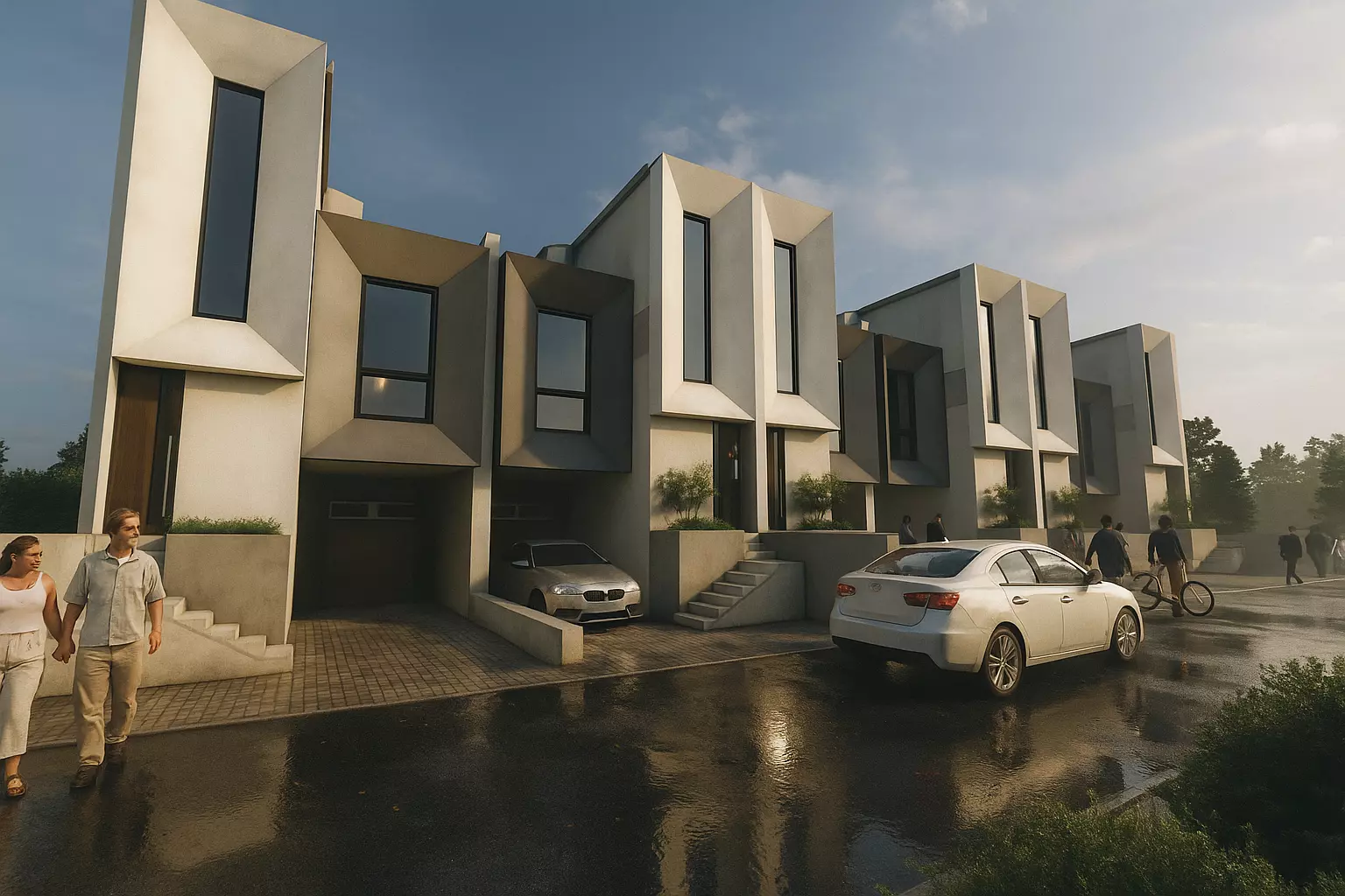 Modern House 3D Model 5 5 x 17 Meters Skp Lumion and DWG Files 3D model_0