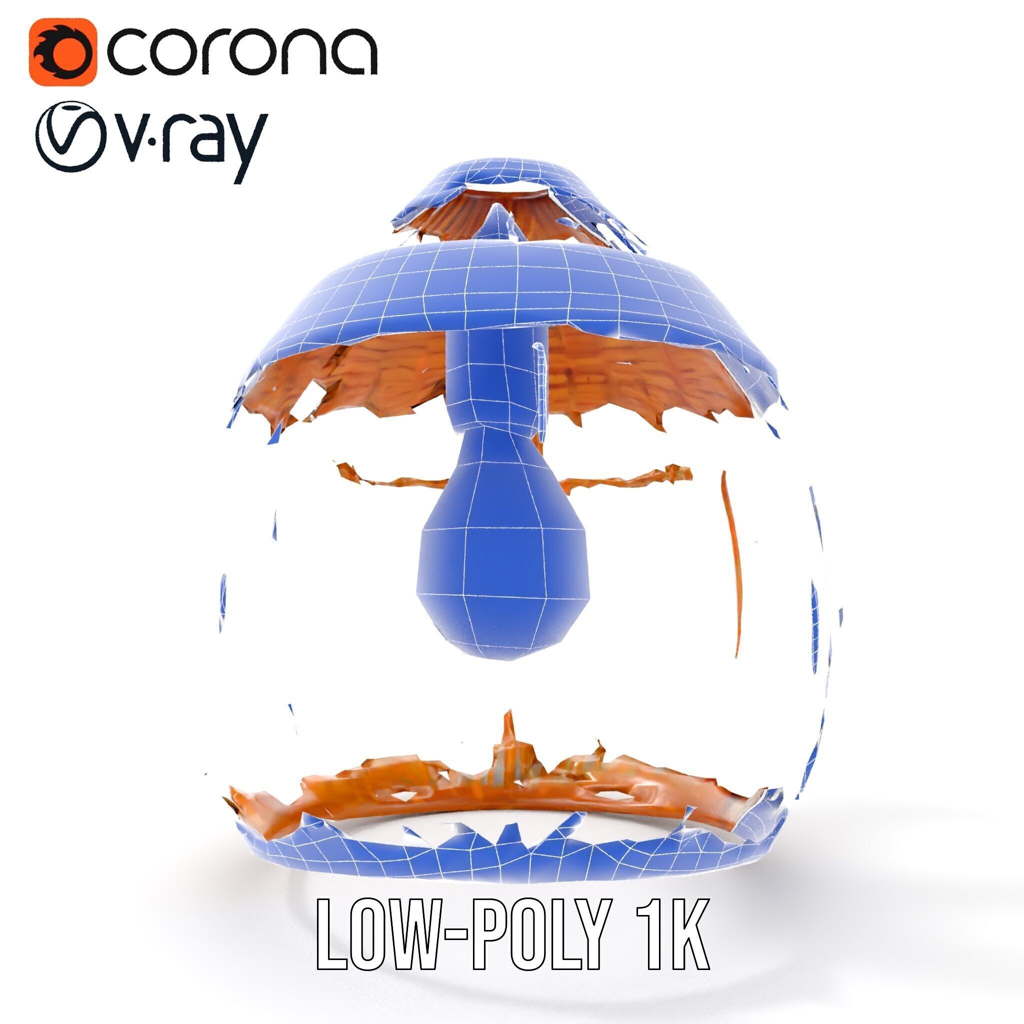 Wicker Basket Pendant Light Model Pack for Interiors Low-poly 3D model_28