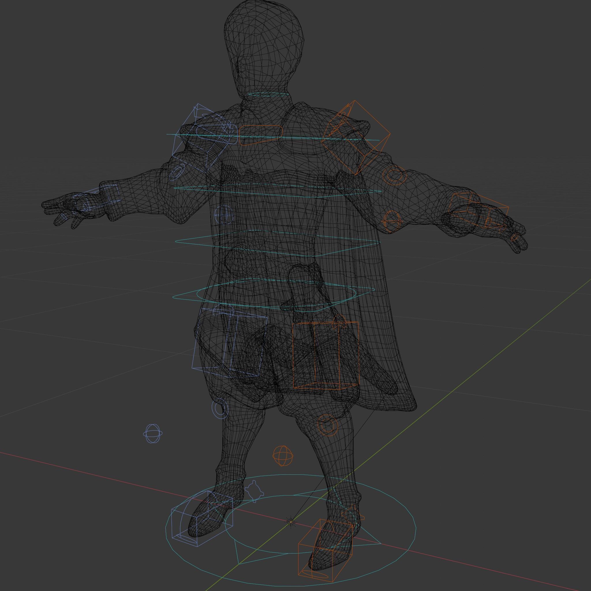 Regal Warrior Prince Rigged and Animated D Character Model Low-poly 3D model_9