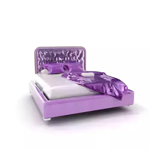 Luxurious Purple Bed Model Pack for Interior Design Low-poly 3D model Luxurious Purple Bed Model Pack for Interior Design Low-poly 3D model