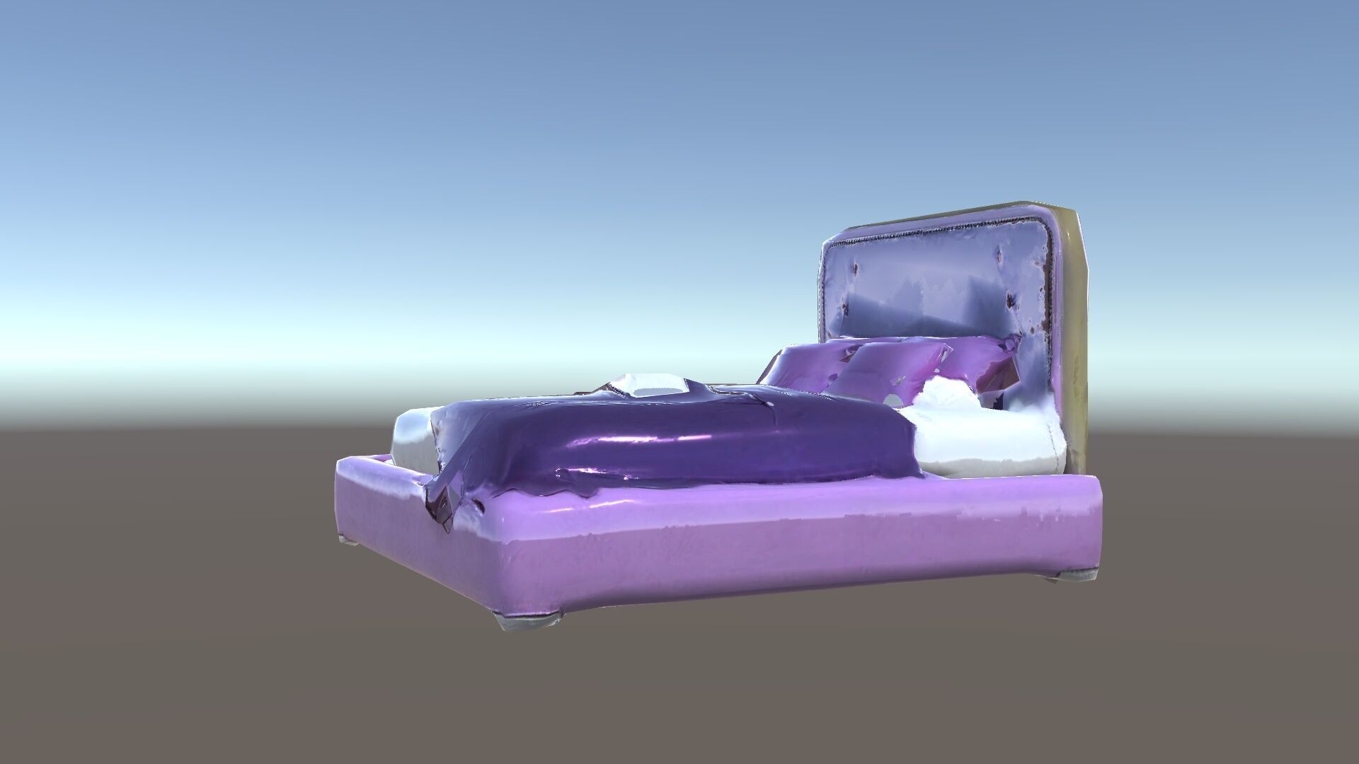 Luxurious Purple Bed Model Pack for Interior Design Low-poly 3D model_35