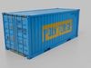 20ft Shipping Container - Customizable - Interior and Exterior Low-poly 3D model_1