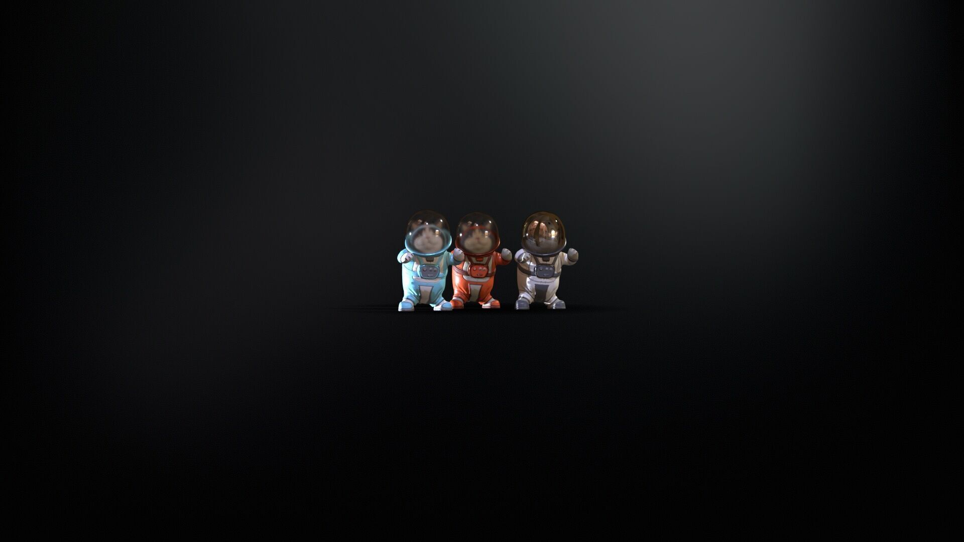 Astro Cat Low-poly 3D model_11