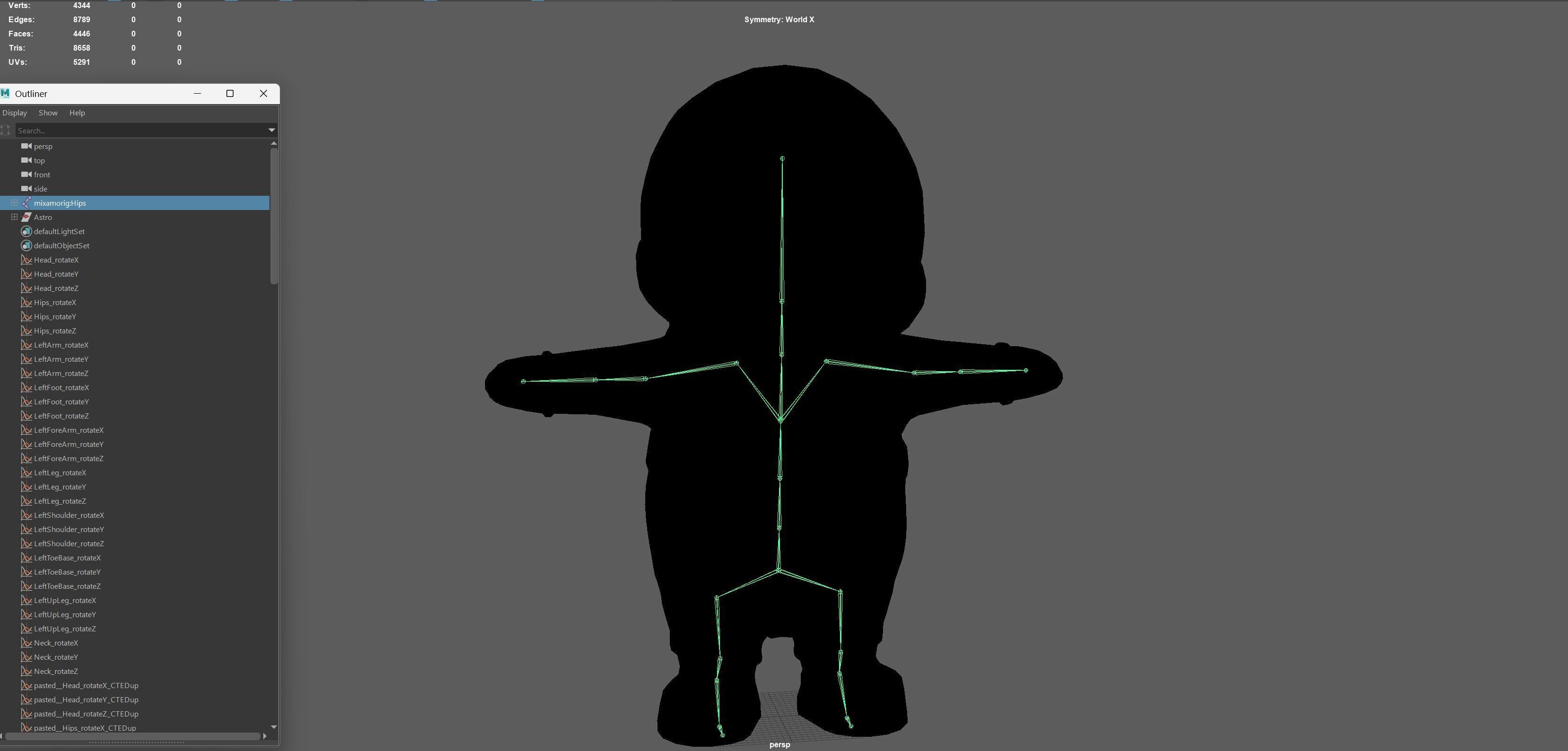 Astro Cat Low-poly 3D model_16