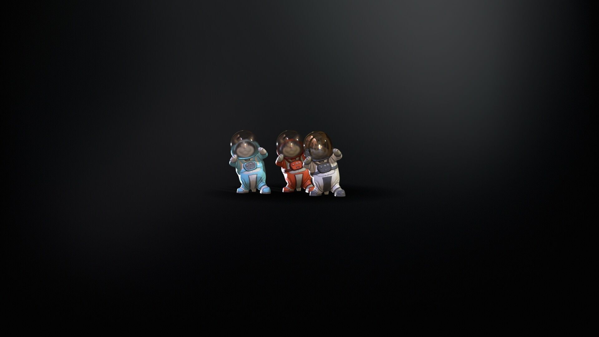 Astro Cat Low-poly 3D model_12