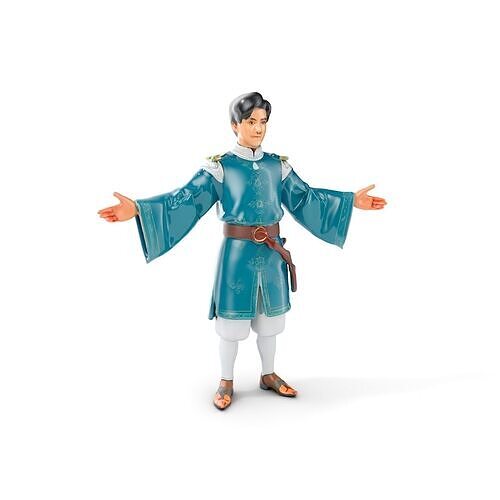 Elegant Medieval Noble Character Model Rigged and Animated Low-poly 3D model