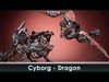 Cyborg Dragon Low-poly 3D model_1