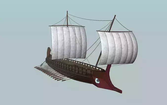 Ship Boat ROPE Trirreme Battle Trirremebattleship Ship