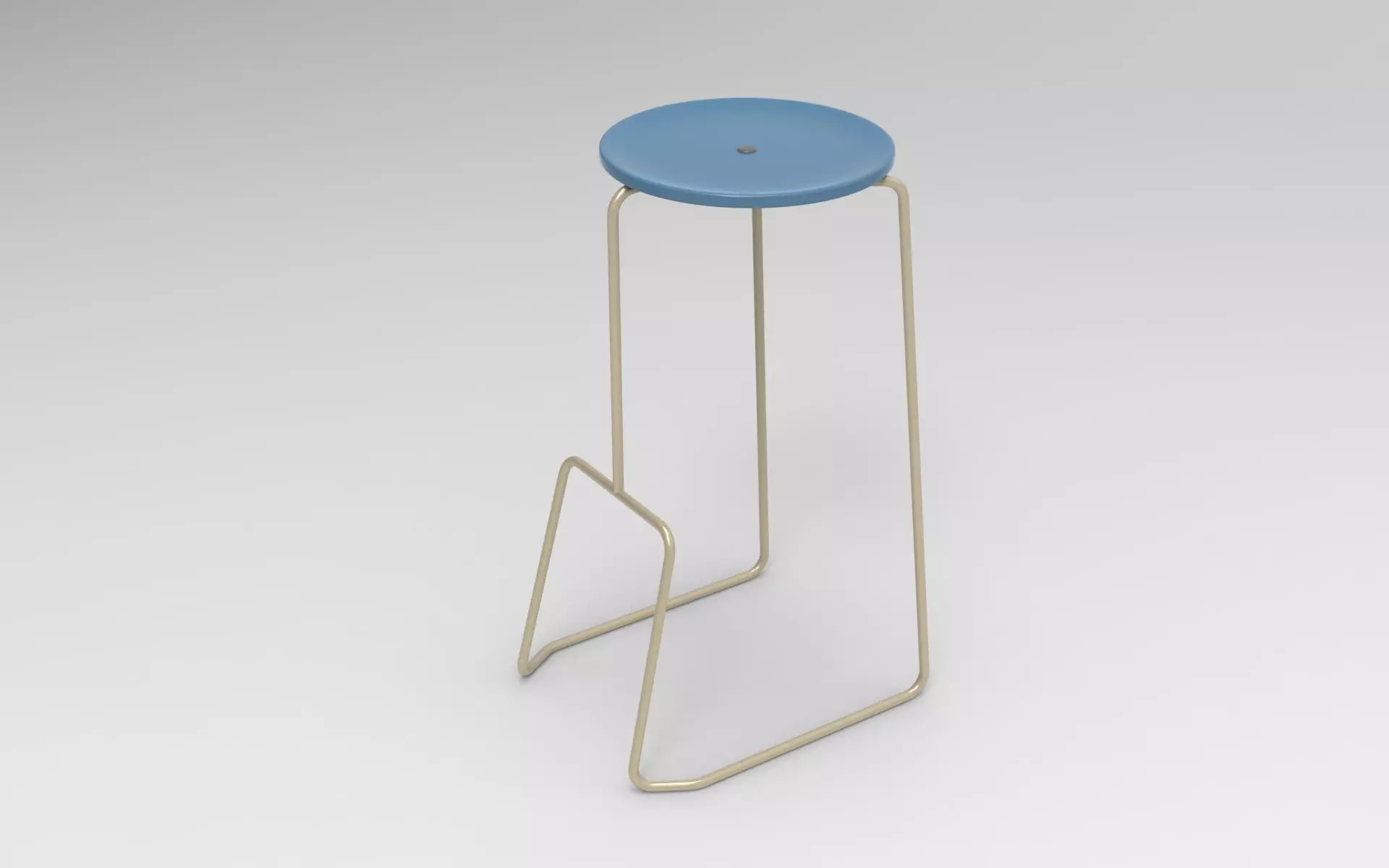 Kuo Bar Stool Low-poly 3D model_0