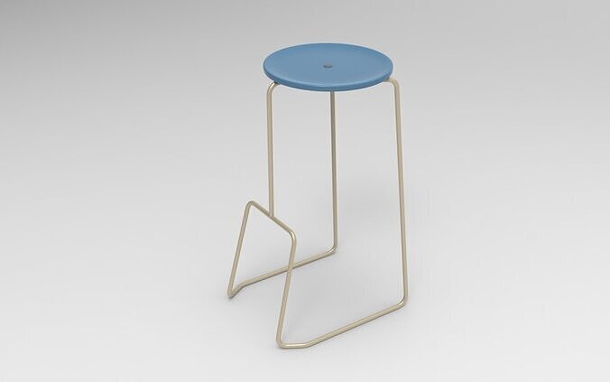Kuo Bar Stool Low-poly 3D model