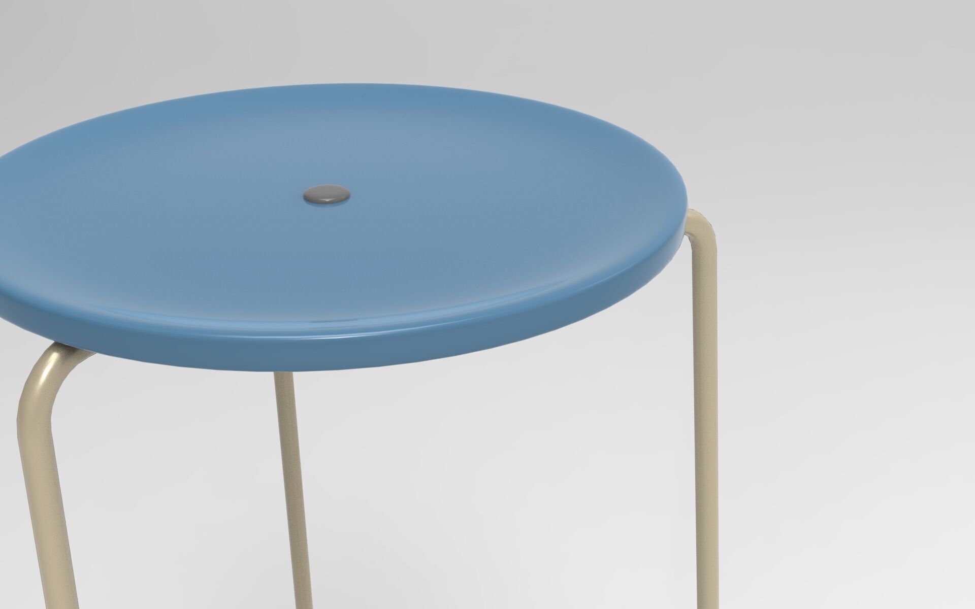 Kuo Bar Stool Low-poly 3D model_3