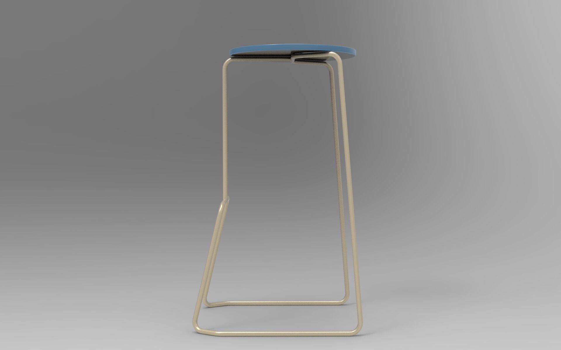 Kuo Bar Stool Low-poly 3D model_4