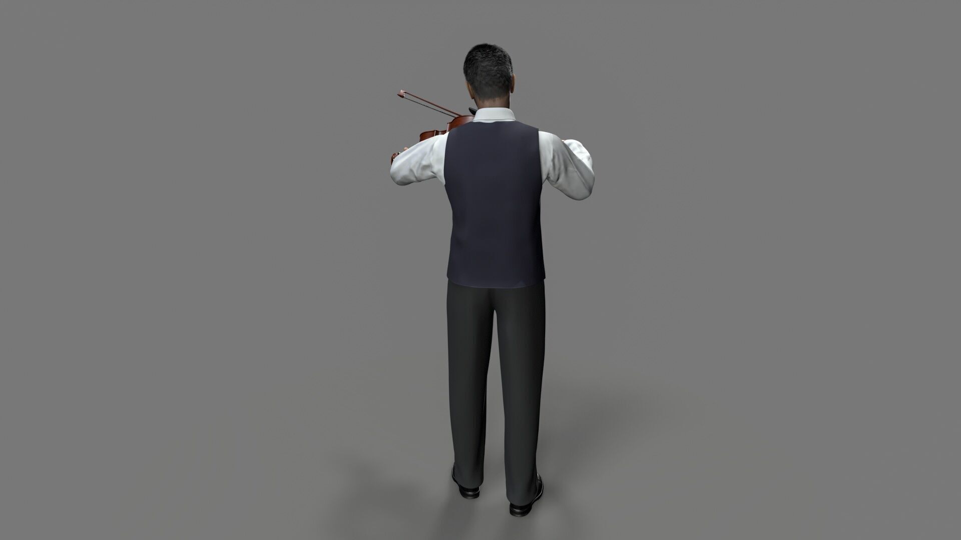 violiniset Low-poly 3D model_7