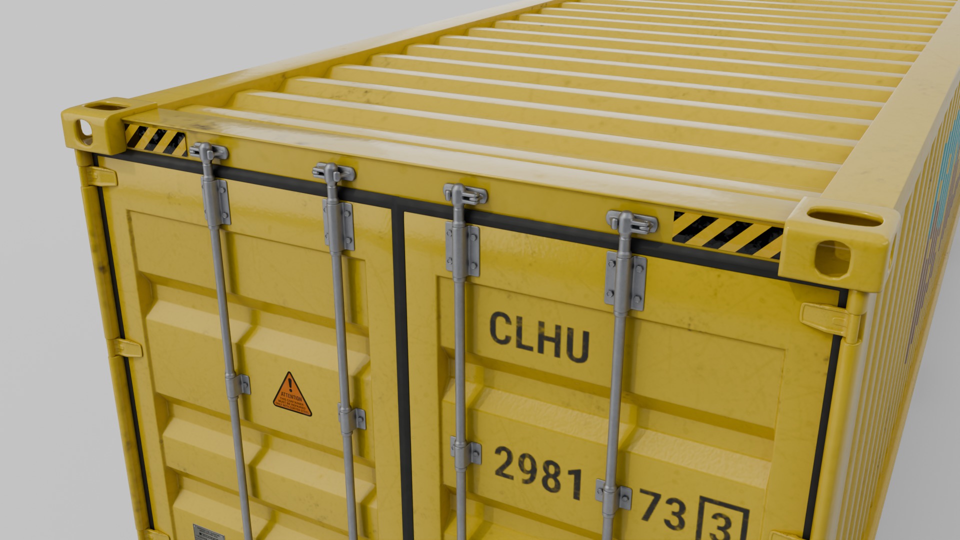 Shipping Containers Set - Customizable - Interior and Exterior 3D Model Collection_47