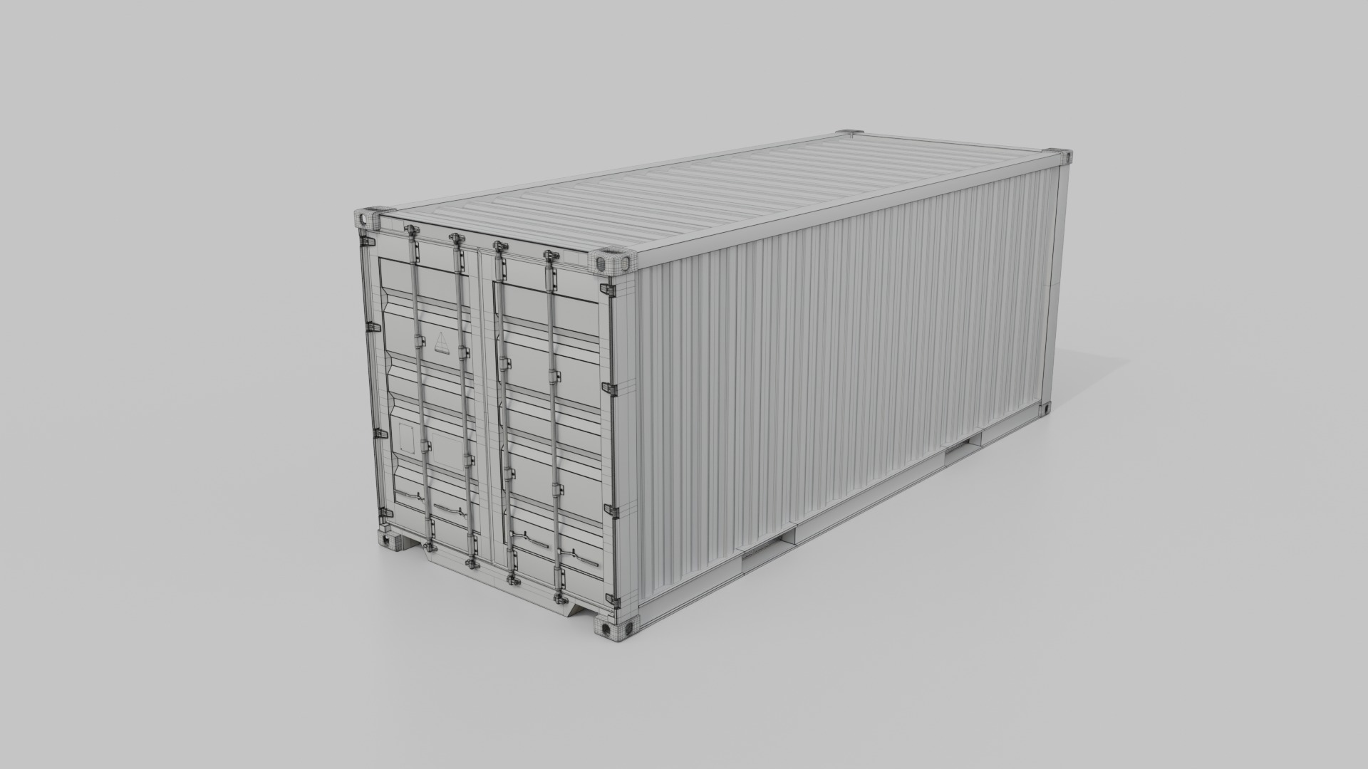 Shipping Containers Set - Customizable - Interior and Exterior 3D Model Collection_37