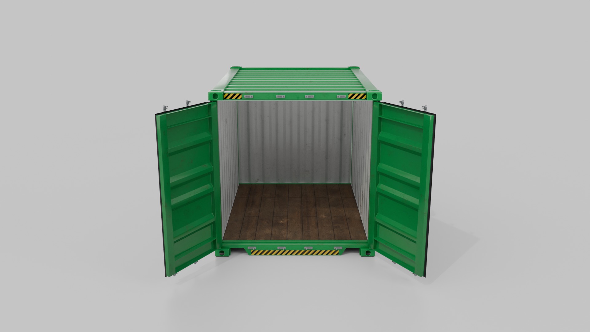 Shipping Containers Set - Customizable - Interior and Exterior 3D Model Collection_12