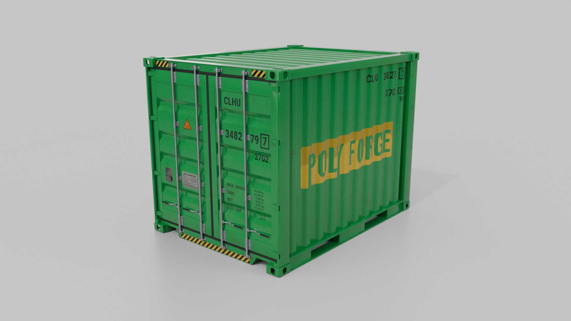 Shipping Containers Set - Customizable - Interior and Exterior 3D Model Collection_7